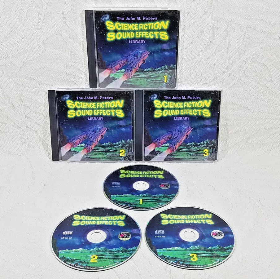 SOUND IDEAS THE JOHN M. PETERS SCIENCE FICTION SOUND EFFECTS LIBRARY 1-3