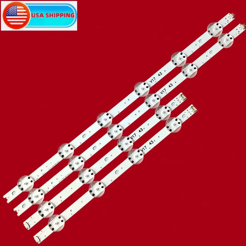 1Set TV LED Backlight Strips For LG 43LV560H 43LV570H 43LV751H 43LV762V 43LV765H