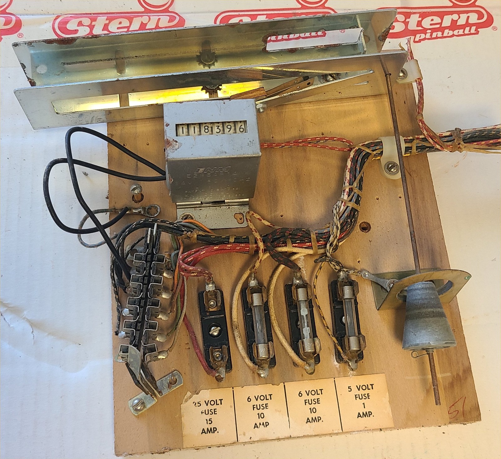 Gottlieb EM Play Ball Pinball Machine Fuse Tilt Assembly