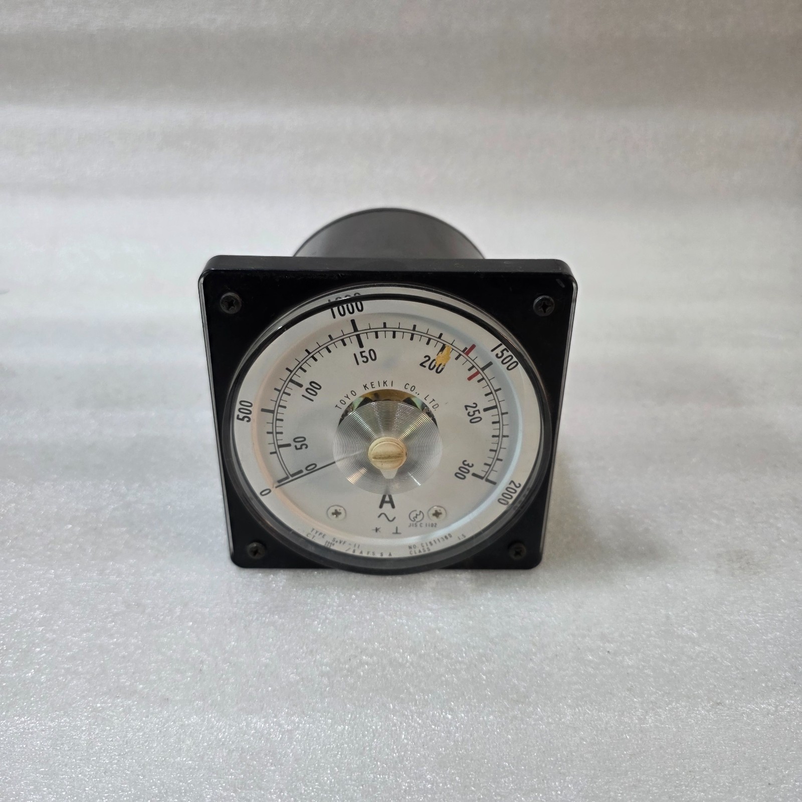 TOYO KEIKI SEVF-11 AC AMMETER PANEL METER CT 2000/300:5A DUAL SCALE 0-300 / 0-20