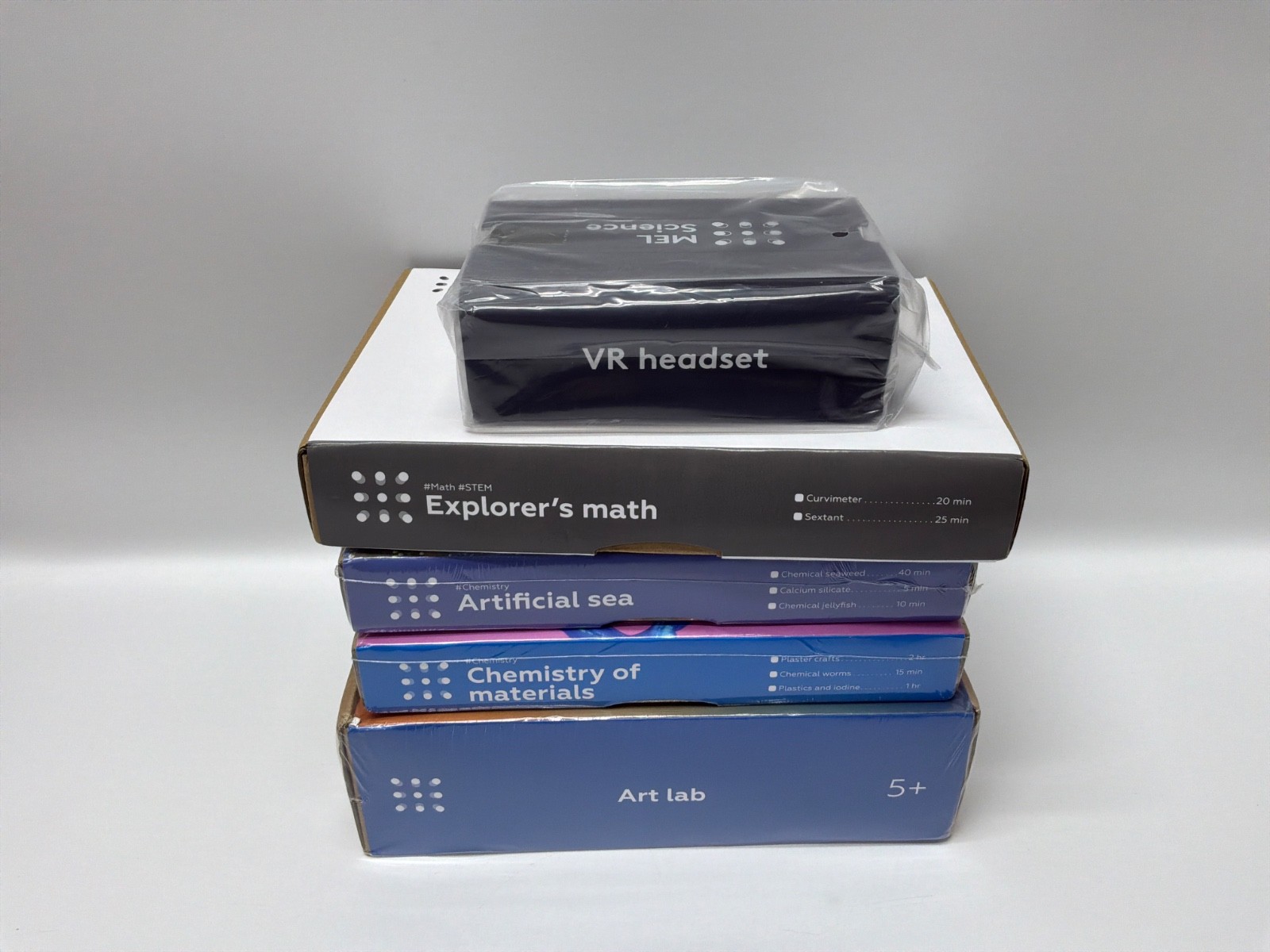 Lot of 5 Mel Chemistry, VR , Artifical Sea, Chemistry of materials, Art lab, Mat