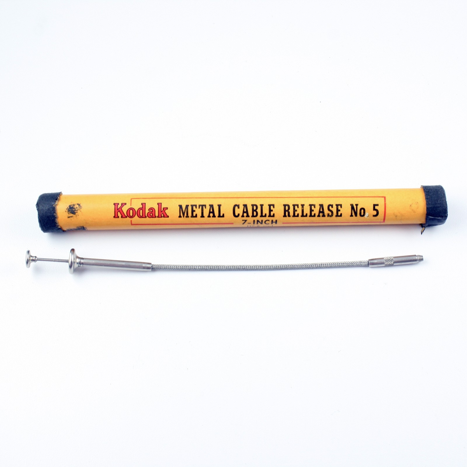 Vintage Kodak 7" Metal Cable Release No. 5 - Non-Locking