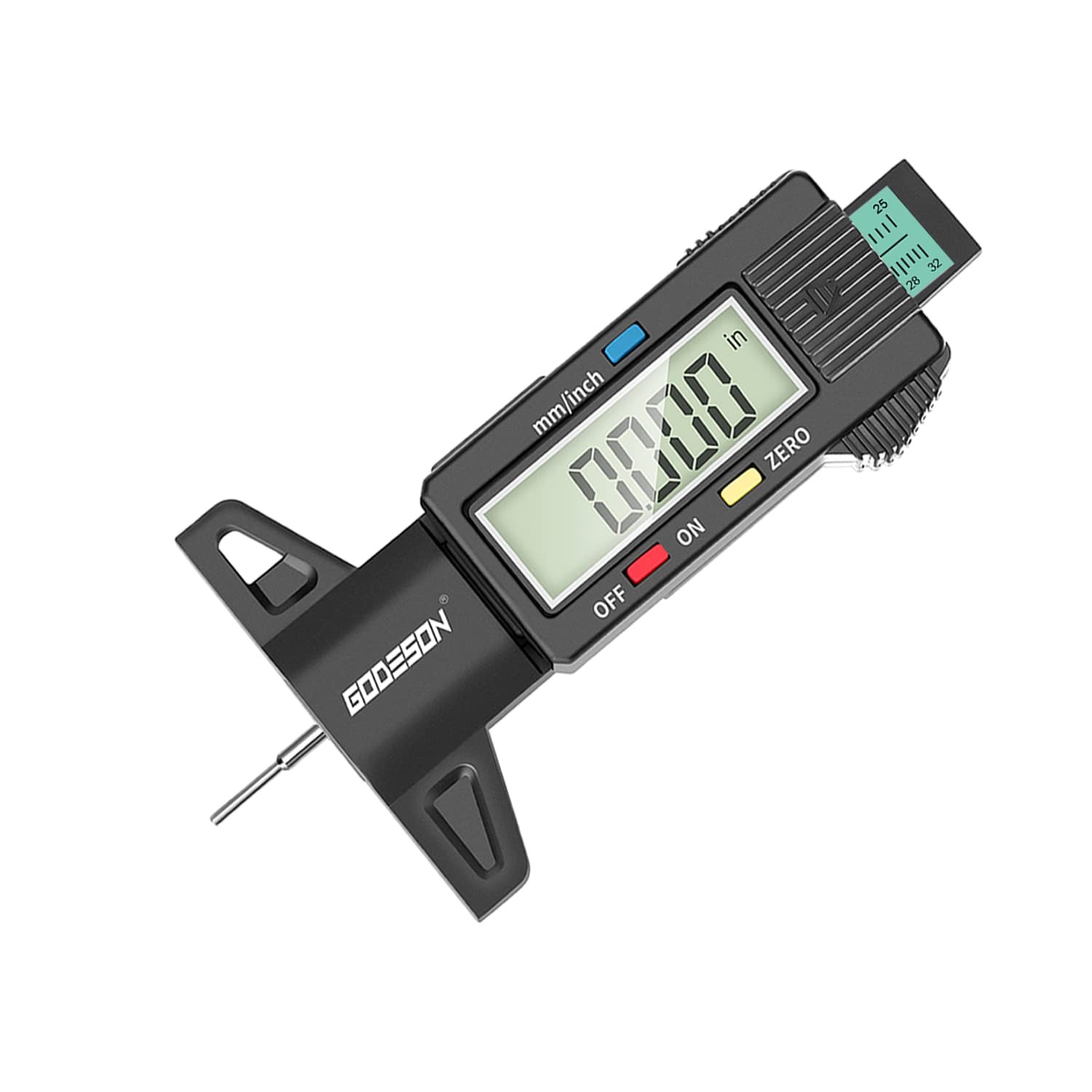 GODESON Tire Tread Depth Gauge,Digital Gauge in Single