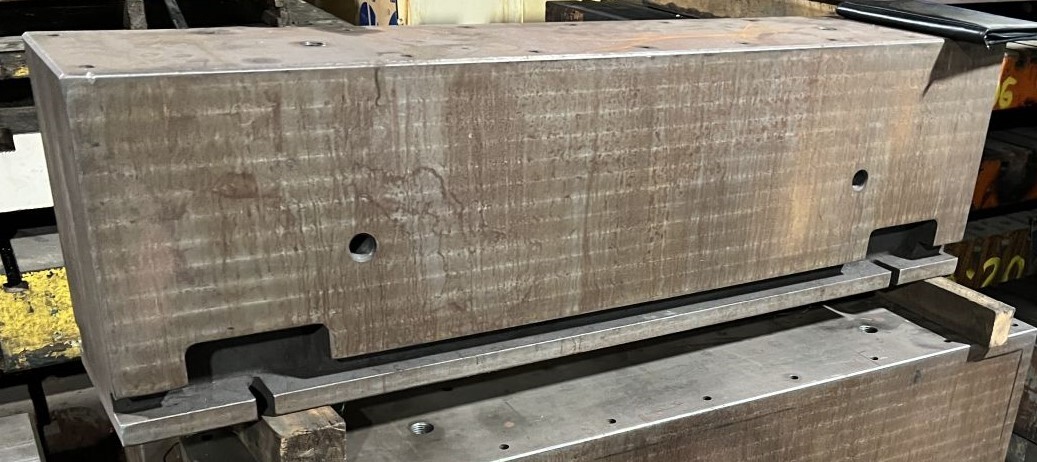 5’8″ x 1′ Riser Plate, 1’8″ High / 68" x 12" Steel Plate x 20" High