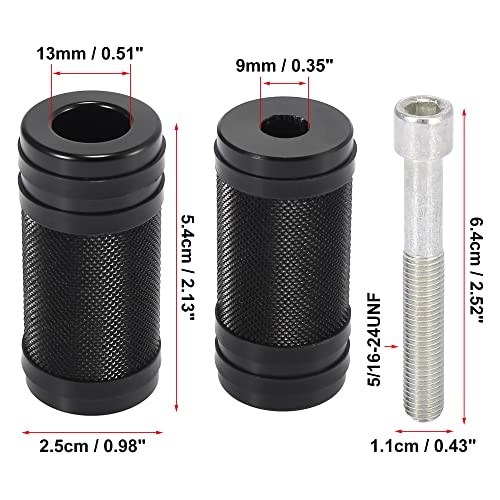 2pcs Motorcycle Foot Shifter Peg Shift Peg Shifter Accessories Foot Peg Black
