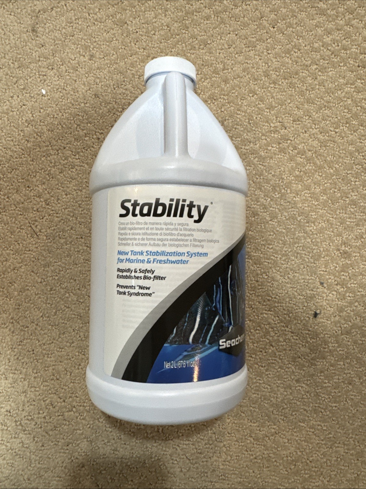 Seachem Stability Fish Tank Stabilizer - For Freshwater and Marine Aquariums ...