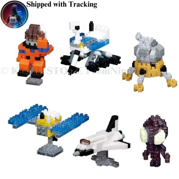 Kawada Nanoblock Mini Nano Space Collection Vol 2 Box Set of 6 NBMC_67S Japan