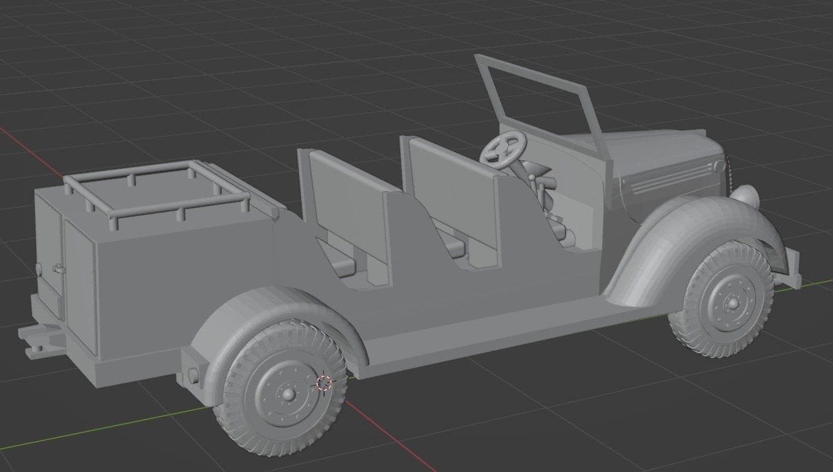 54mm/1:32nd scale Resin WW2 Ford DAF 91Y 1.0t – PAG-trekker