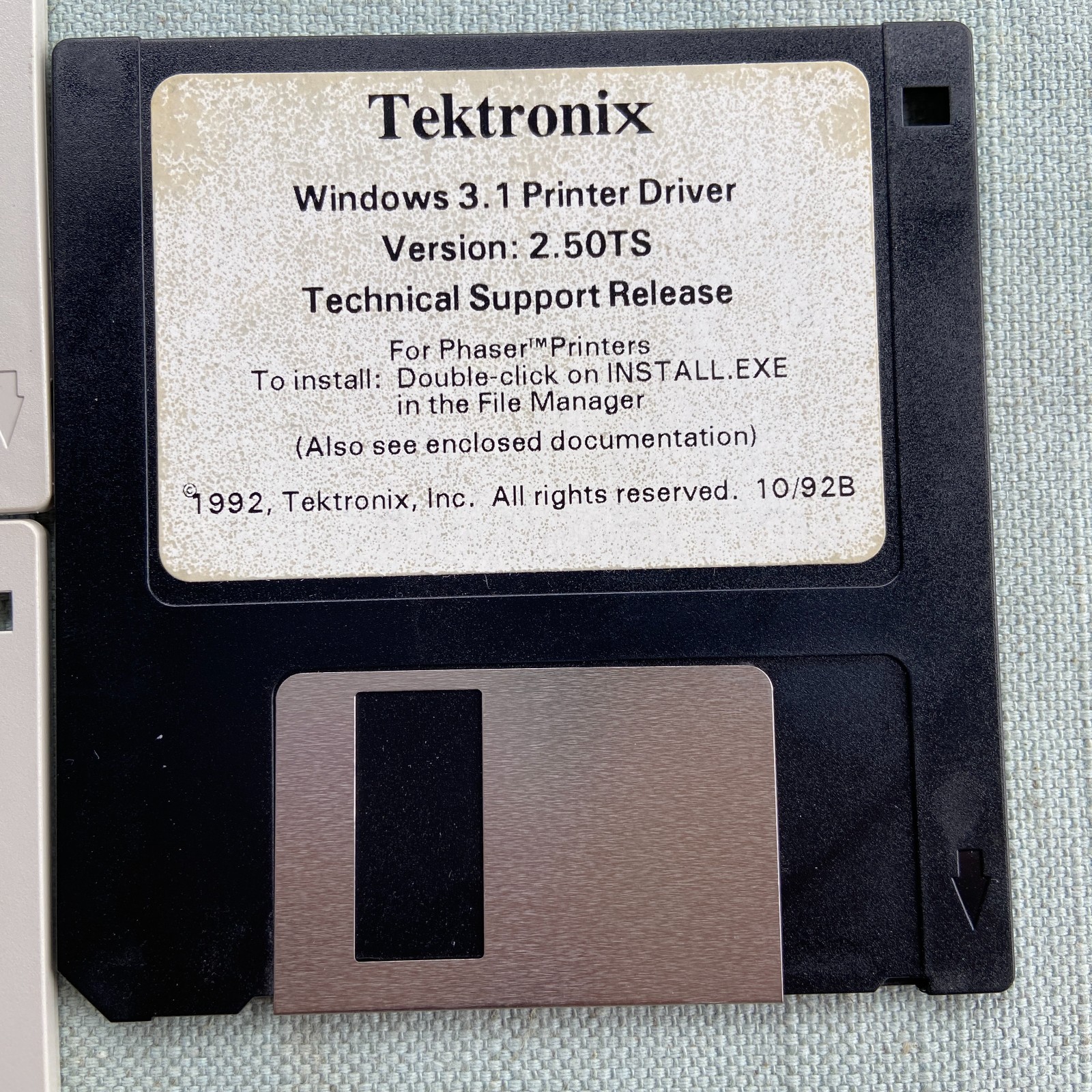 Tektronix Phaser PXi Printer Tools Driver Utilities Windows 3.0 v2.1 1991 1992