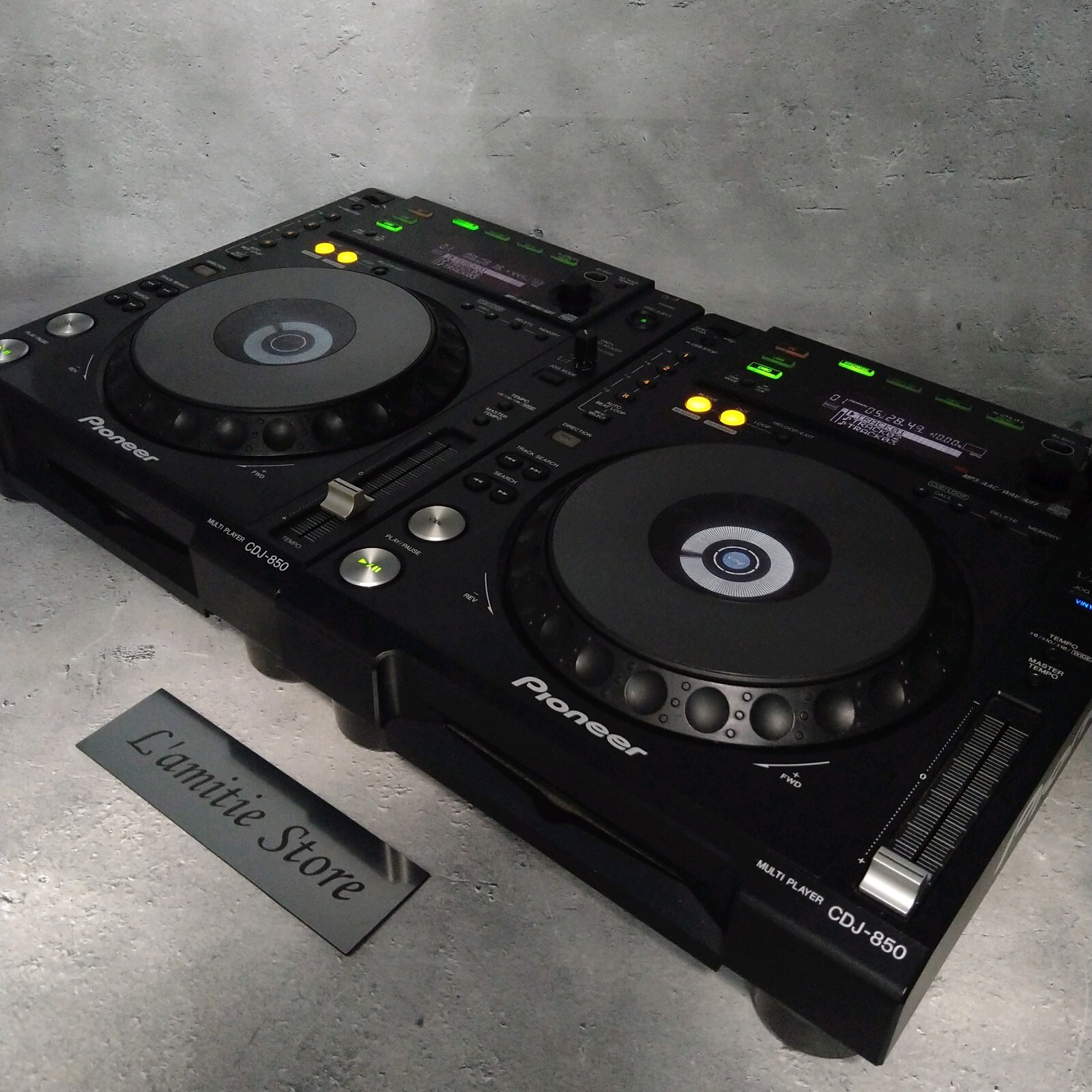 Pair 2x Pioneer CDJ-850-K DJ Player Digital Turntable CDJ850 CDJ850K 850K Black