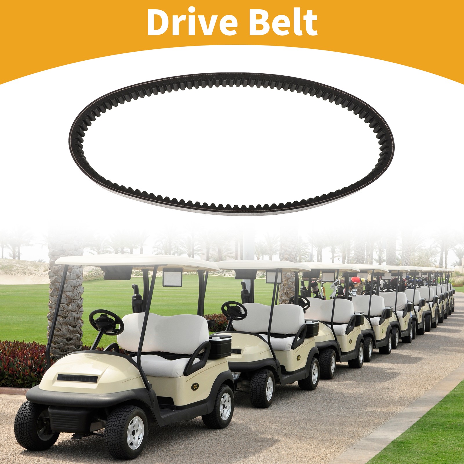 V Transmission Belt No.72328G01 for EZGO 4 Stroke Gas Golf Cart