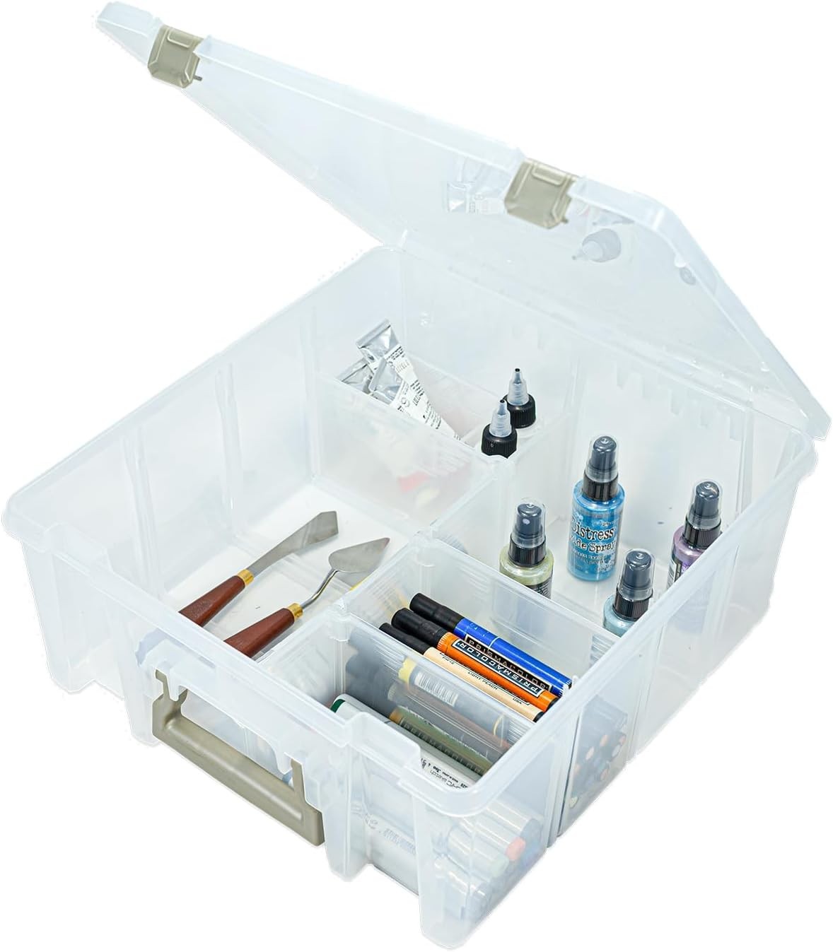 ArtBin Super Satchel Double Deep Compartment Box - with 8 Removable Compartments