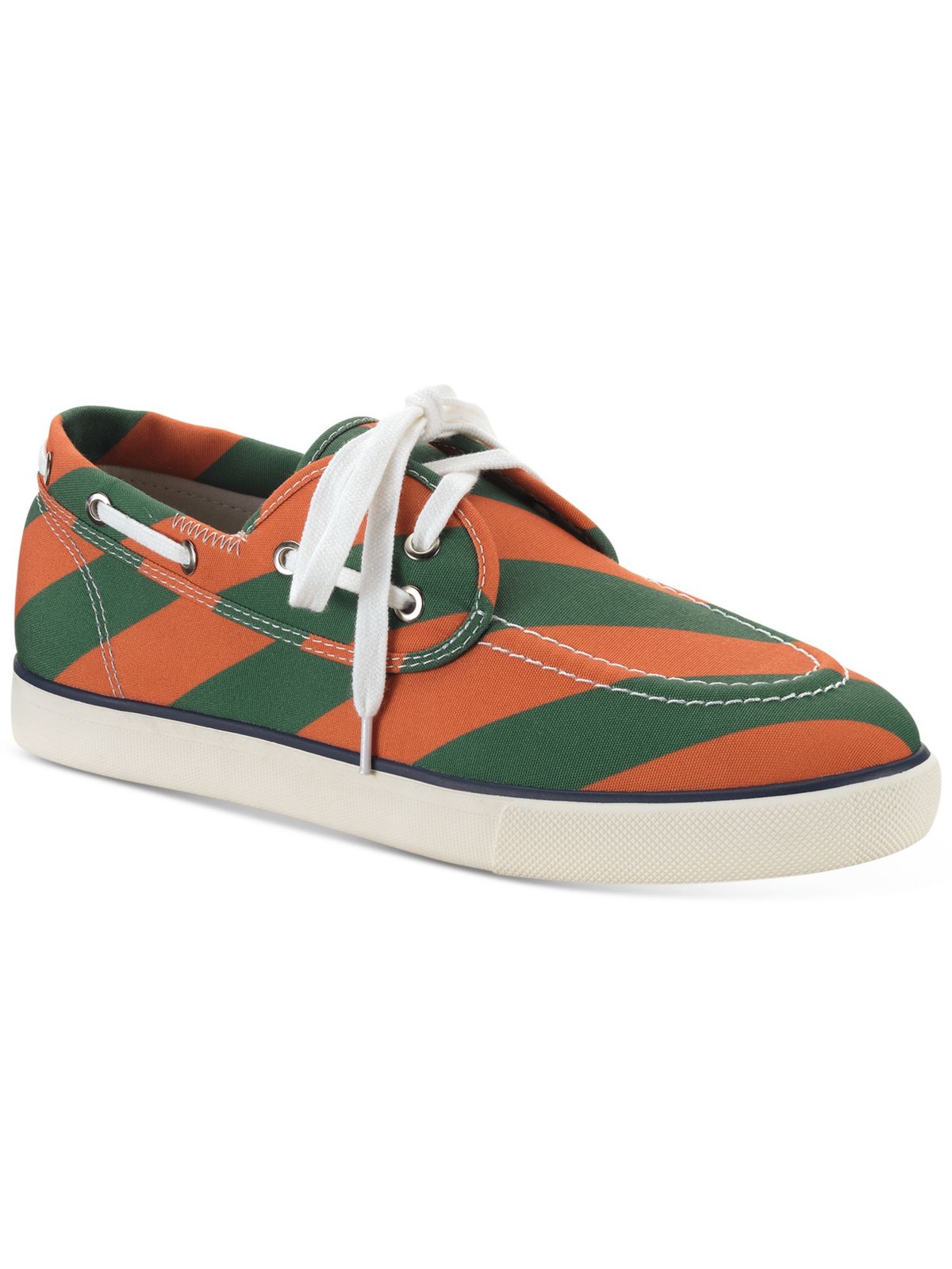 CLUBROOM Mens Green Padded Royce Round Toe Platform Lace-Up Boat Shoes 8.5 M