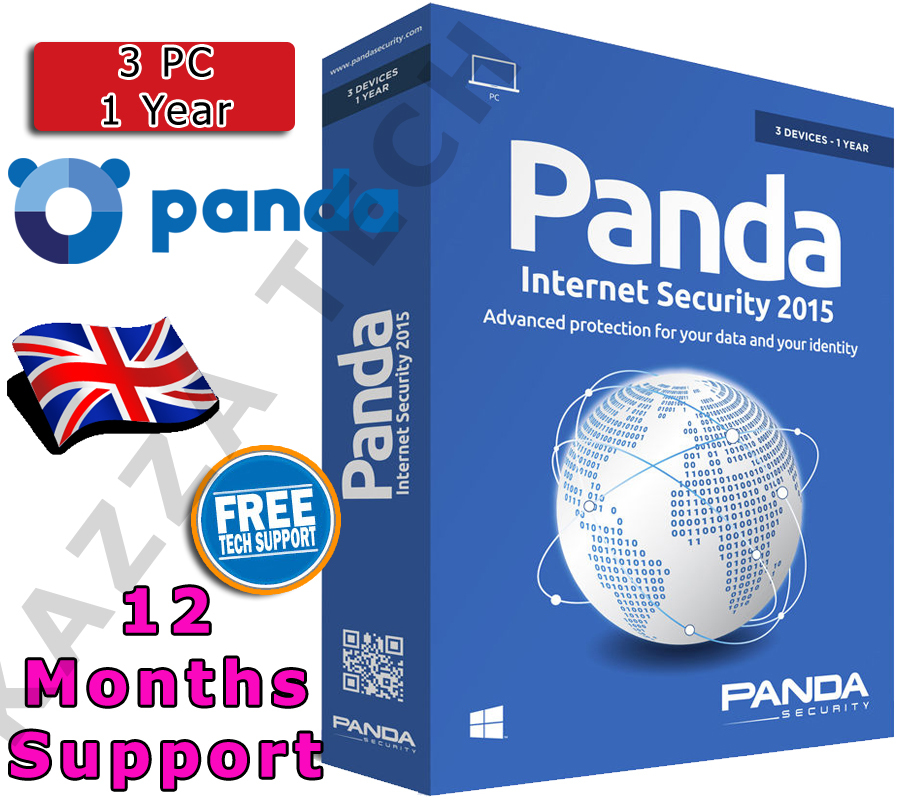 PANDA INTERNET SECURITY 2015 3 PC USER 1 YEAR! Activation License Key AntiVirus