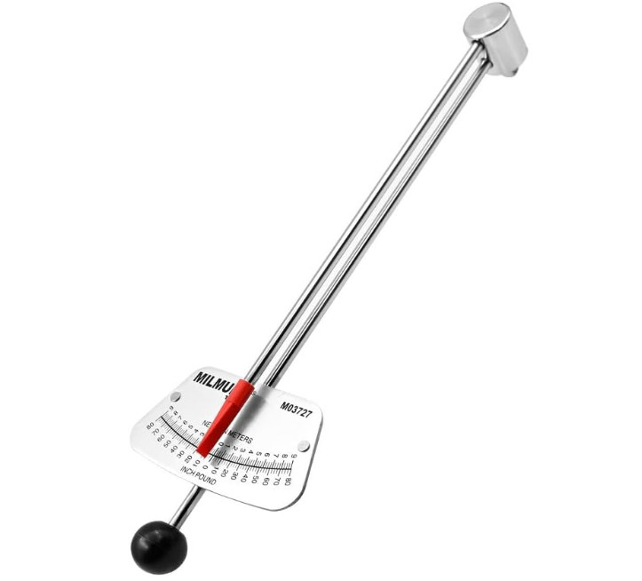 Llave dinamométrica 1/4" tipo viga 0-80 in-lb precisión para bici y auto