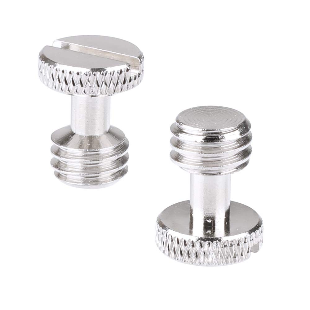2 PCS 3/8"-16 Slotted Screw Fits Camera Quick Release Plate Accessory 2026
