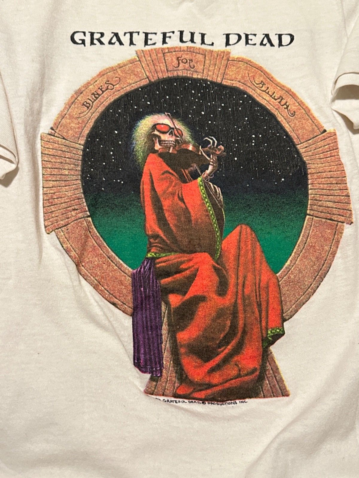 Grateful Dead 1987 Blues For Allah T-Shirt - Single Stitch