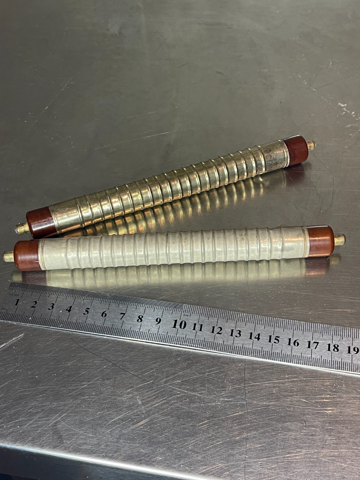 SBM-19 lot of 2pc. Geiger Counter tube GM Tube New analog of STS-6 tested dented