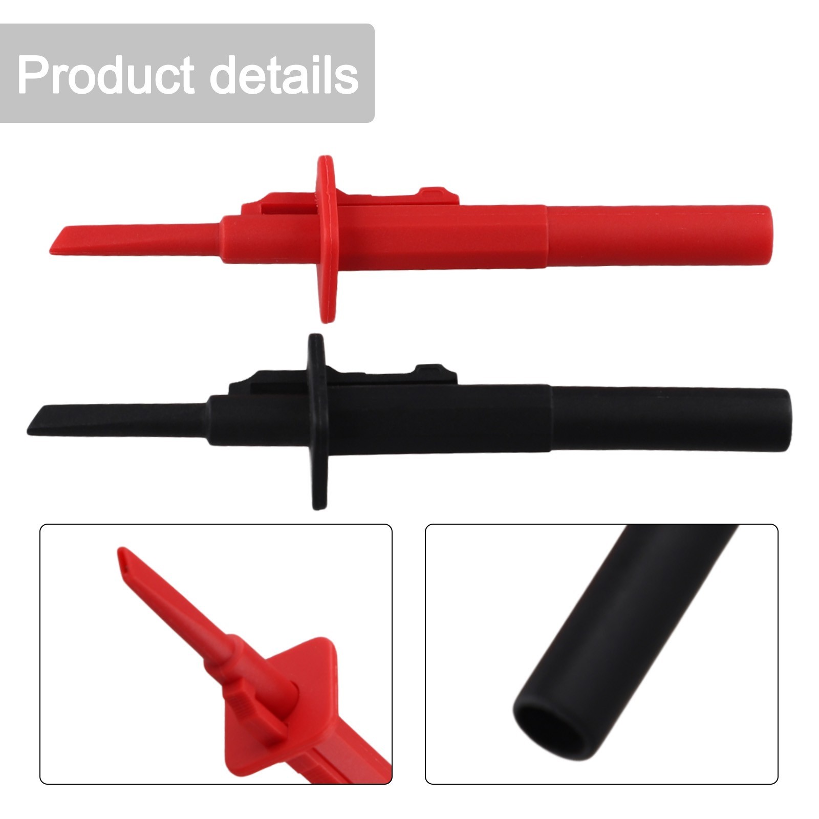 4mm Multimeter Probes Silicone Banana Socket for Quick Test Hook Clamp Spring