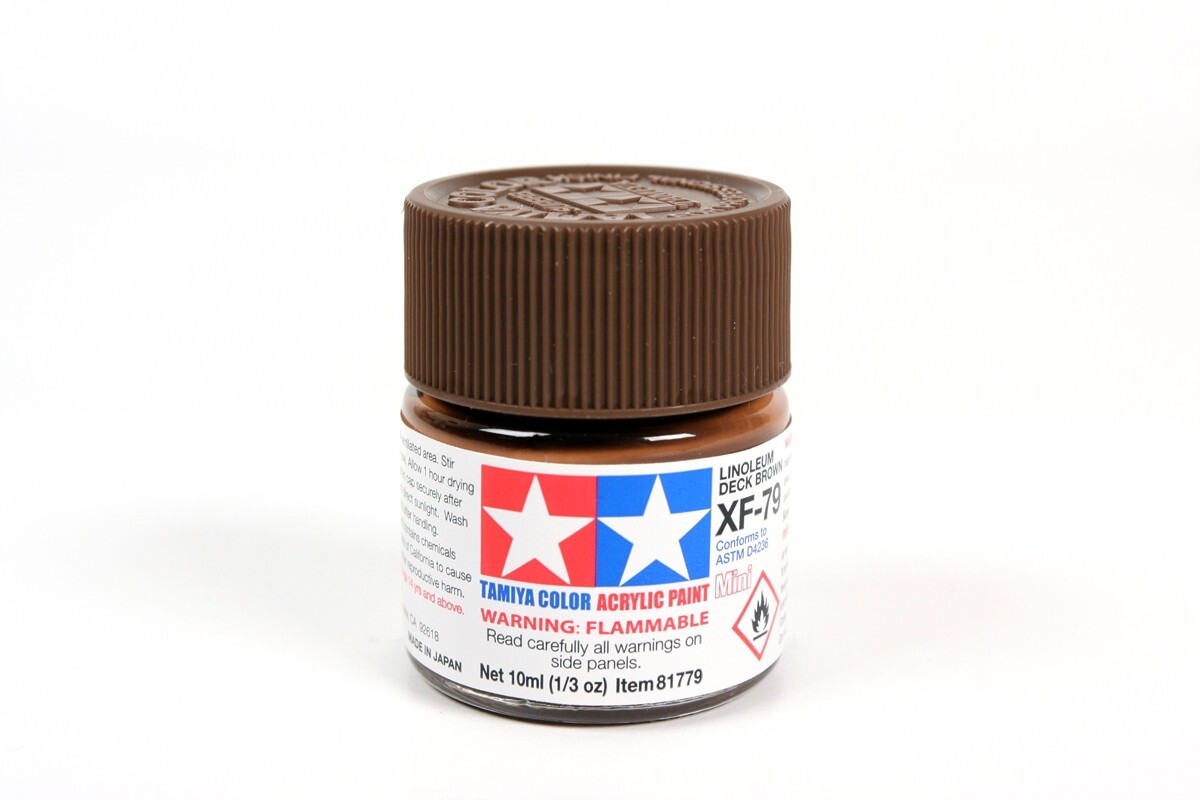 Tamiya 81779 XF-79 Deck Brown Acrylic Mini Paint 10ml TAM81779 - US