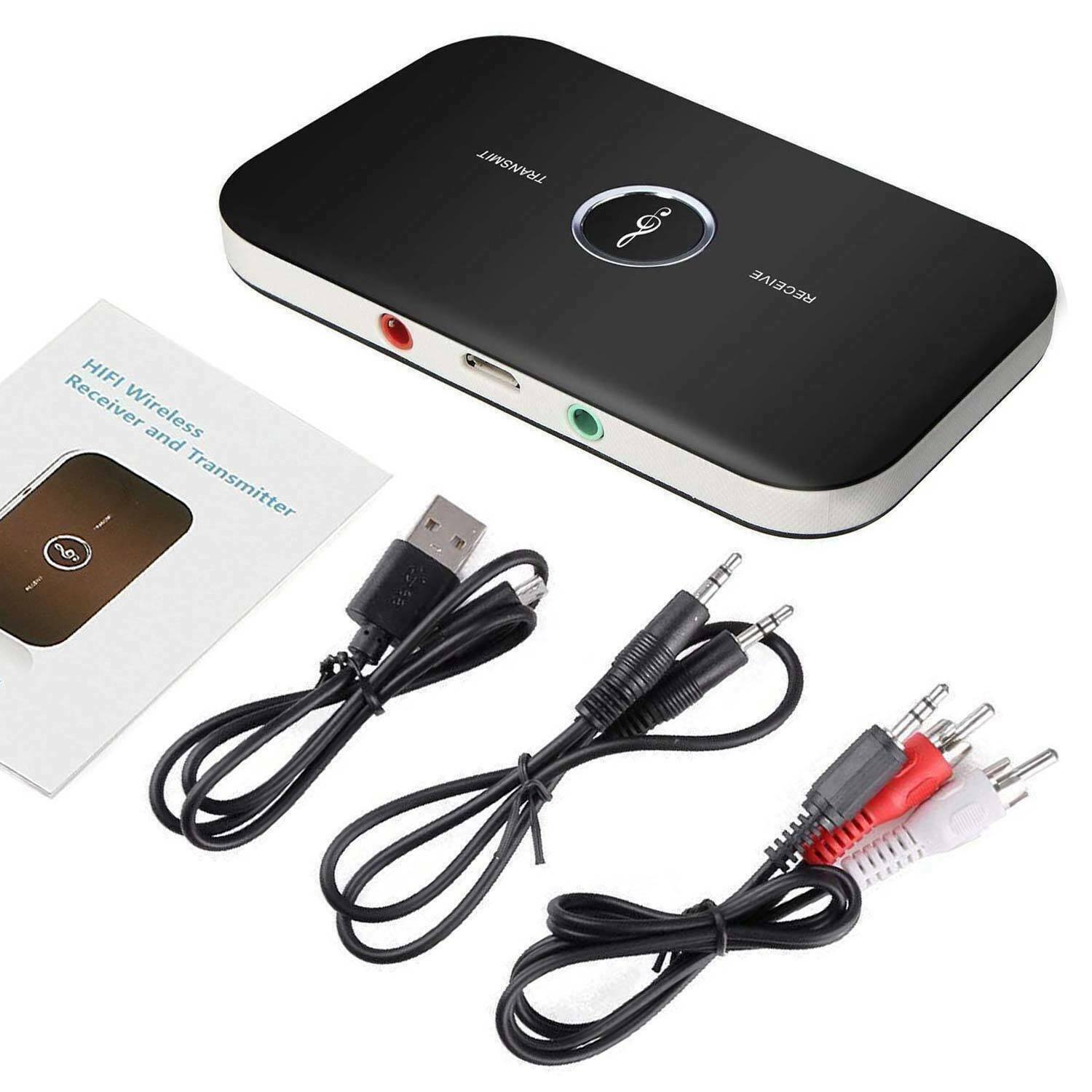 Bluetooth Transmitter & Receiver Wireless A2DP Home TV Stereo Audio Adapter 2IN1