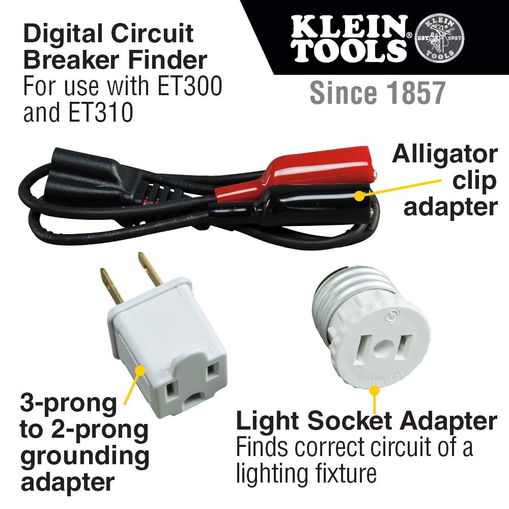 Klein Tools Circuit Breaker Finder and Tester Kit Clear