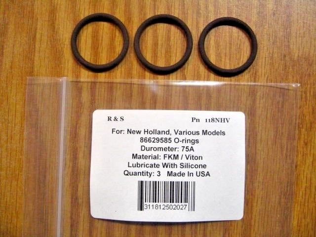 3 Compatible New Holland / Ford O-Ring Part 86629585/ R&S 118NHV / FKM 75 H4P