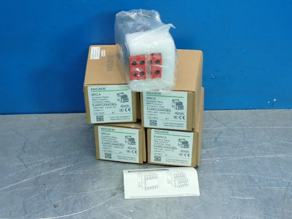 NOARK CONTACTOR RELAY, 4PCS EX9RCA44DBS