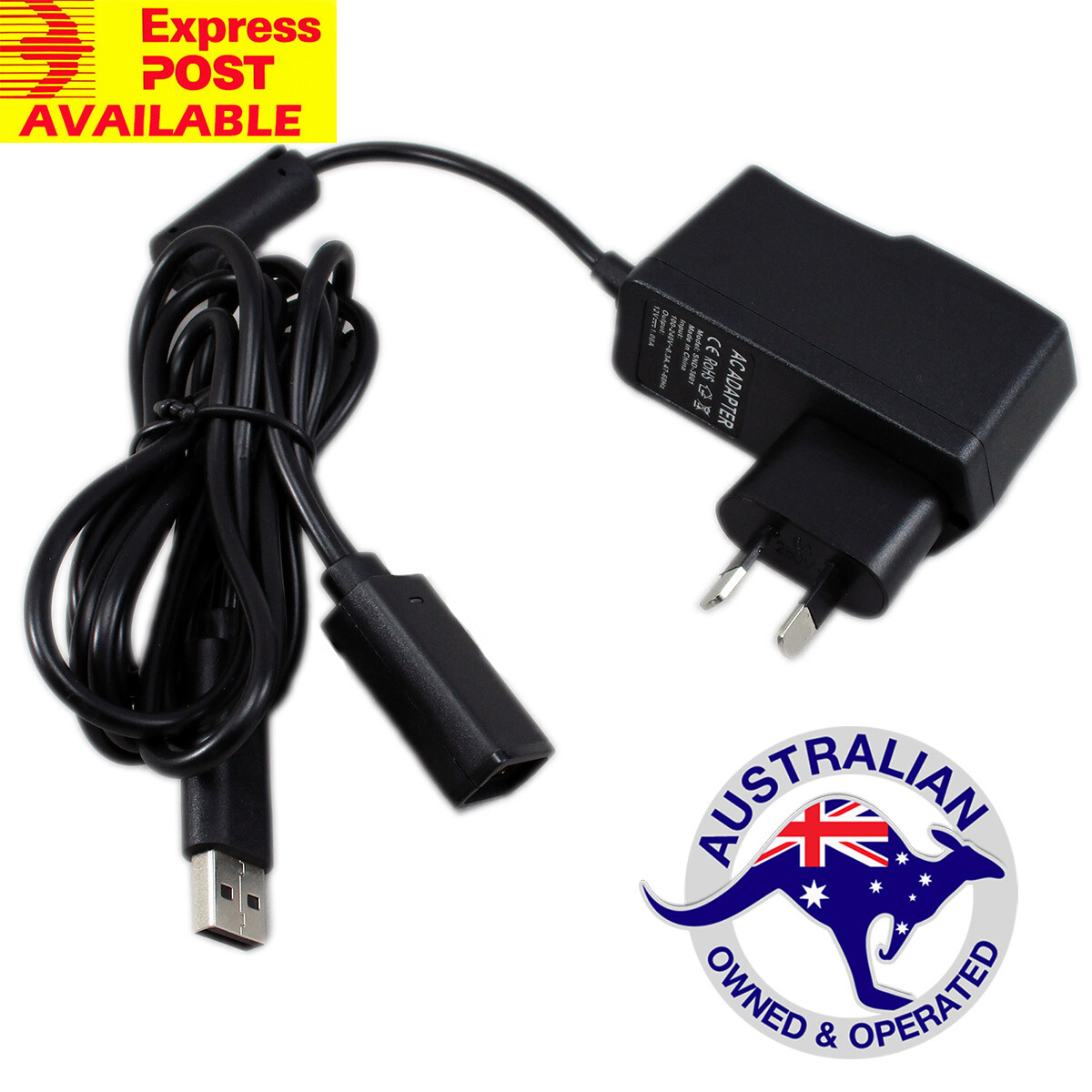Xbox 360 KINECT SENSOR USB ADAPTOR POWER SUPPLY Cable Cord Adapter Lead