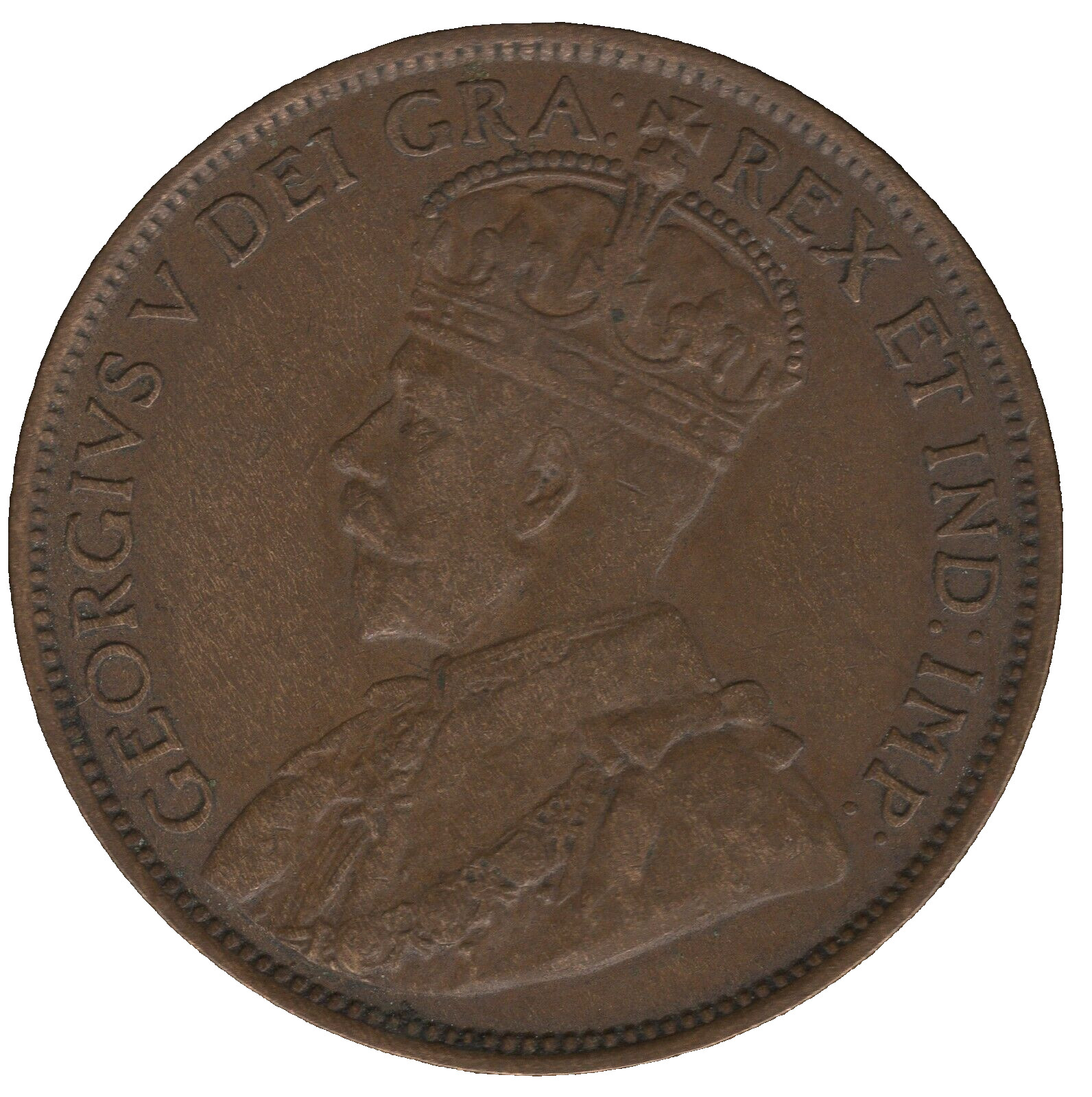 1913 Canada One Cent – George V – Large Cent Bronze