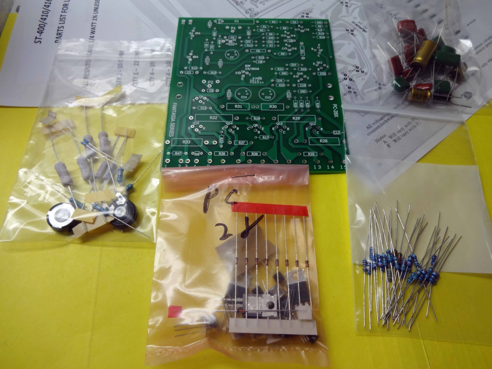 DYNACO ST-400 ST410 ST-416 NEW  PC-28 DRIVER BOARD KIT AS REQUESTED