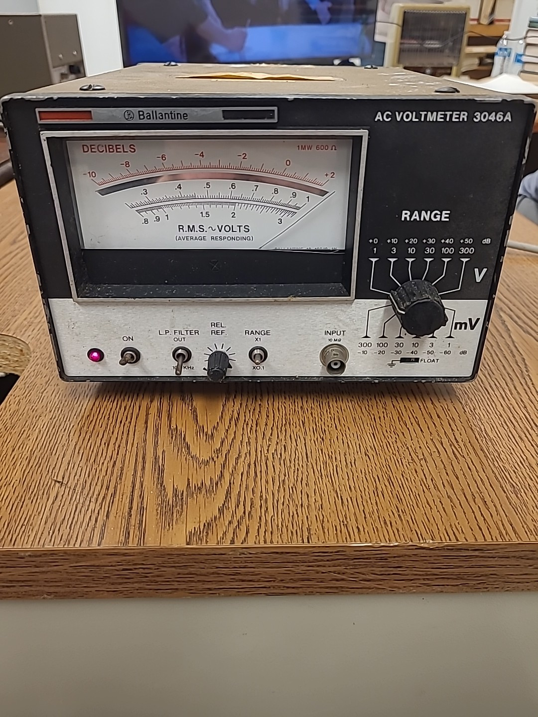 Ballantine AC voltmeter 3046a.