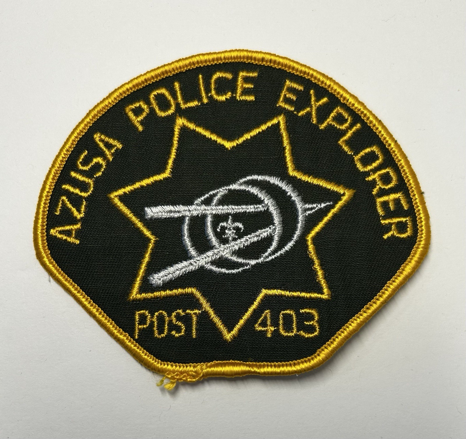 CALIFORNIA AZUSA POLICE EXPLORER SCOUT POST 403 PATCH LOS ANGELES COUNTY #PDD2