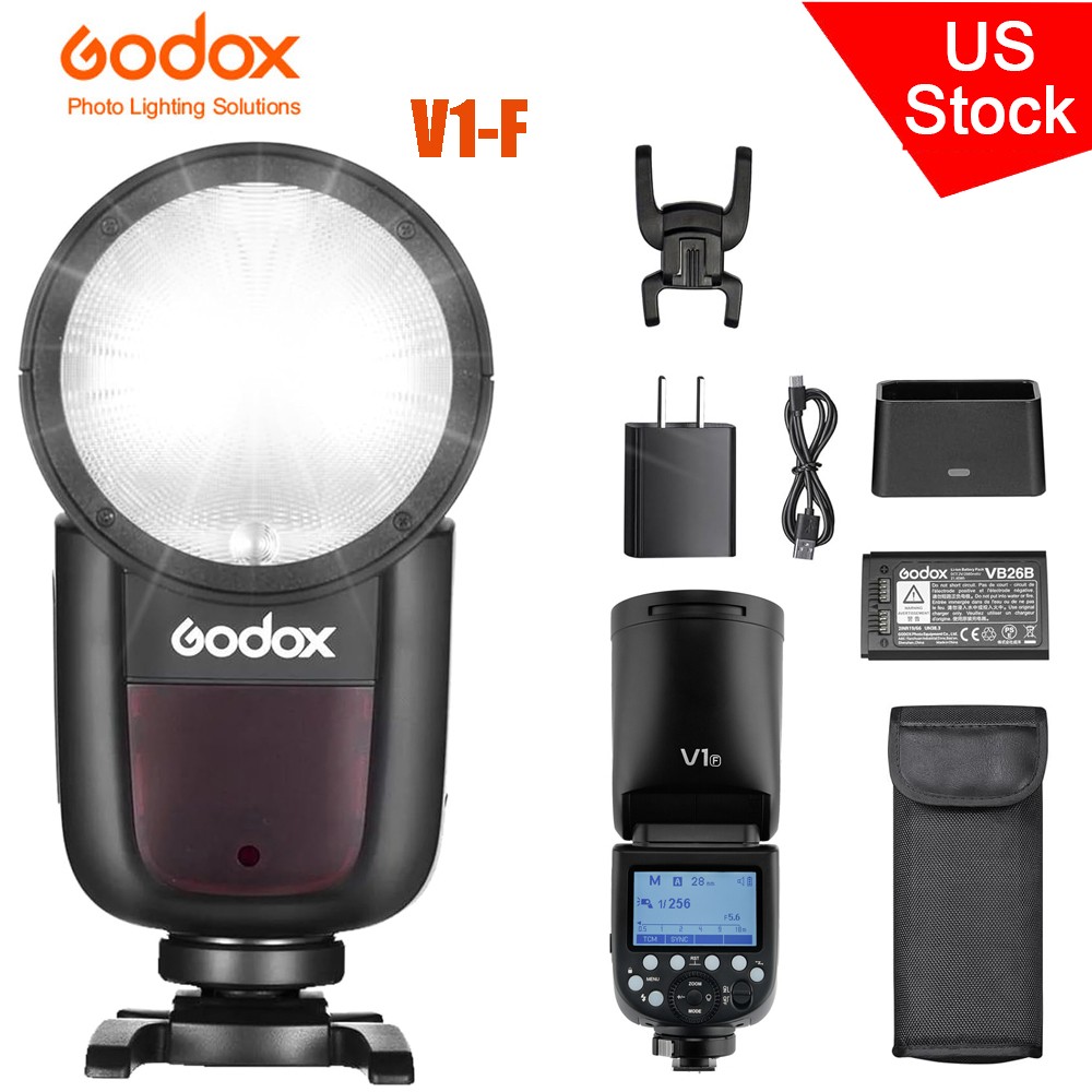 GODOX V1-F Flash Speedlite for Fujifilm 76Ws 2.4G X Wireless TTL HSS Speedlight