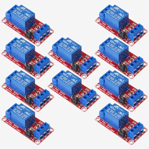 GTIWUNG 10Pcs DC 5V Relay Module 1-Channel