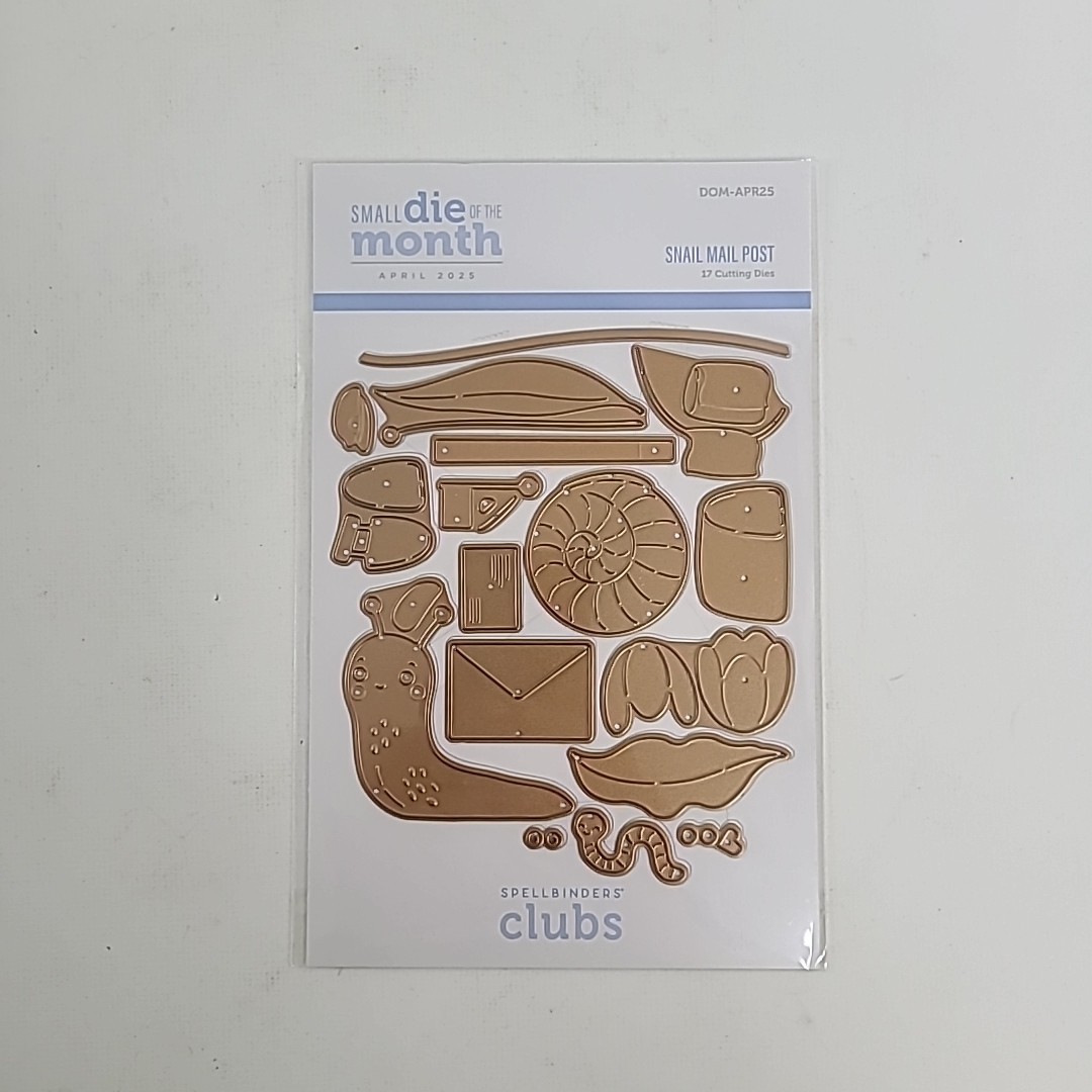 Spellbinders Small Die of the Month April 2025 "Snail Mail Post" 17 Cutting Dies