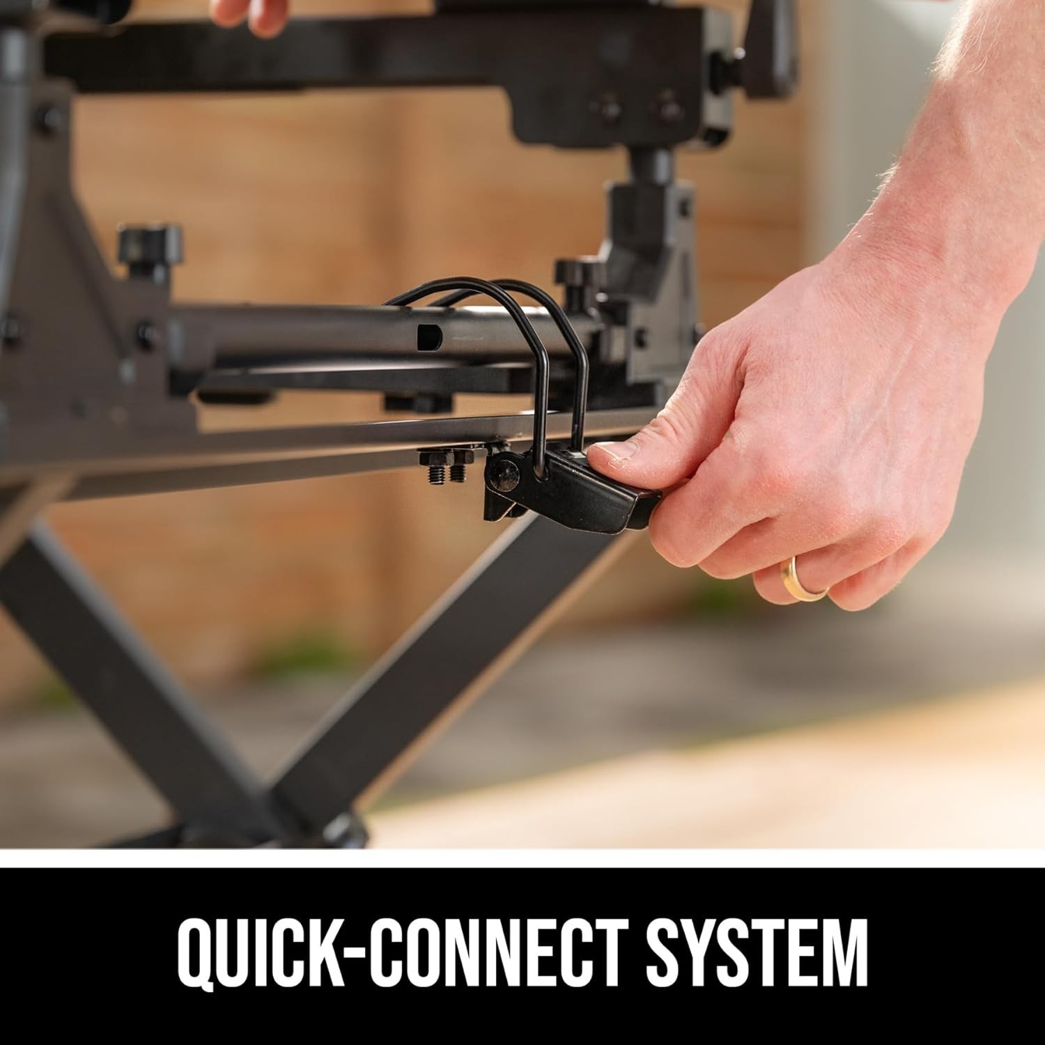 Compact Workbench with Folding Stand - Easy Setup & Storage