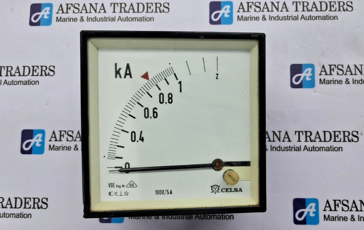 CELSA | VDE REG. NR. 605 | 0-2KA | 100/5A | KA METER