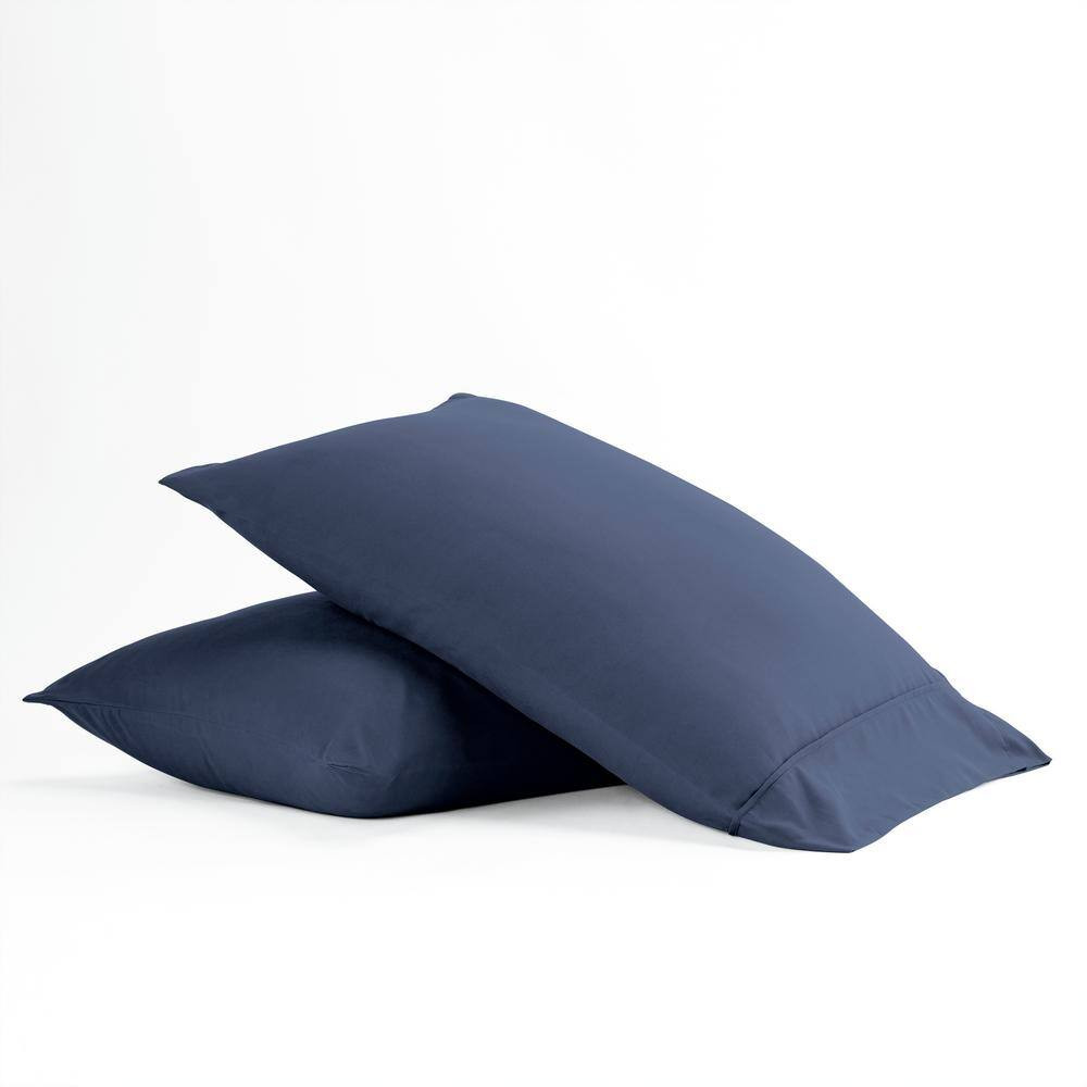 Performance 2-Piece Navy King Pillow Sham Set