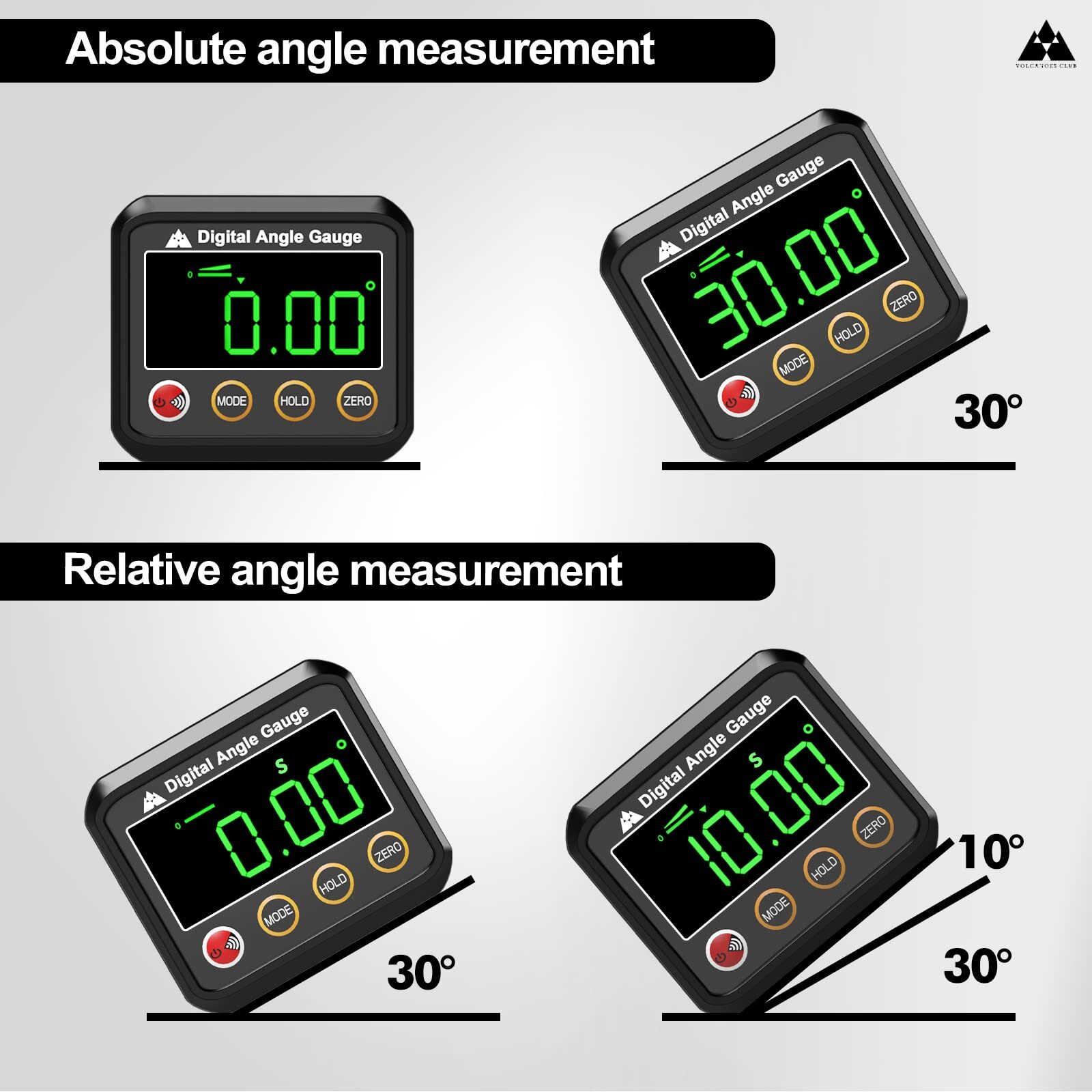 Magnetic Digital Angle Finder Protractor Inclinometer Mini Digital Level Angle G