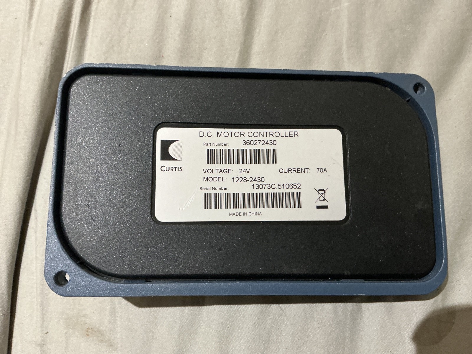 Curtis FSIP 1228-2430 Remanufactured Motor Controller 24V, 70A