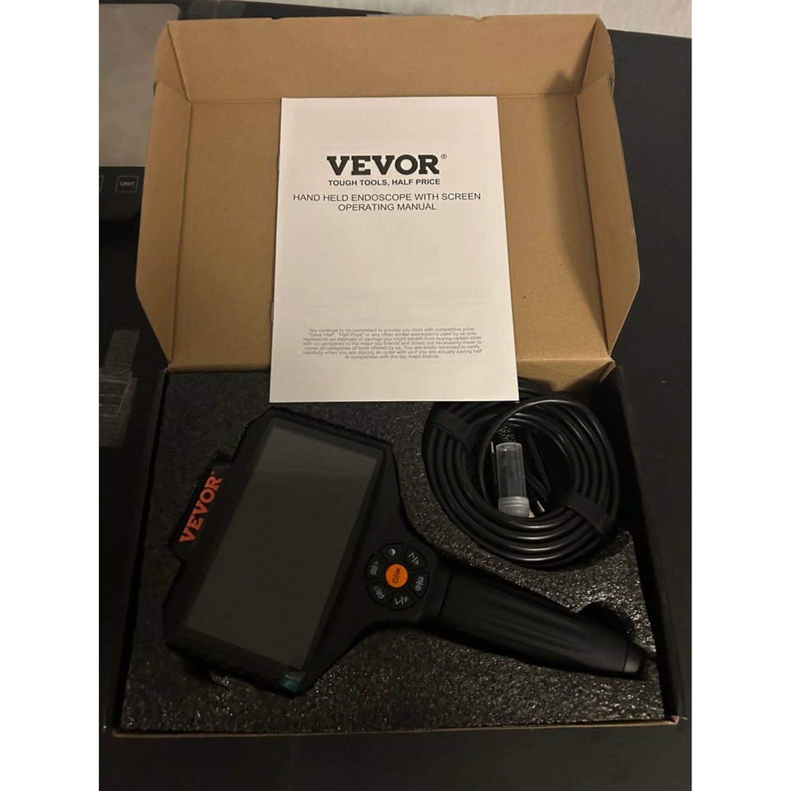 VEVOR Handheld Endoscope Inspection Camera (5.0" LCD Screen)