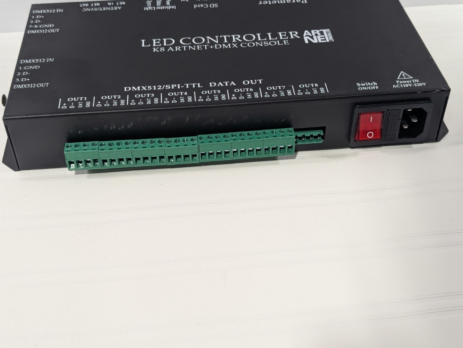 DMX512 Decoder LED Controller Dimmer RGB Stage Lighting Control Driver 4 Channel