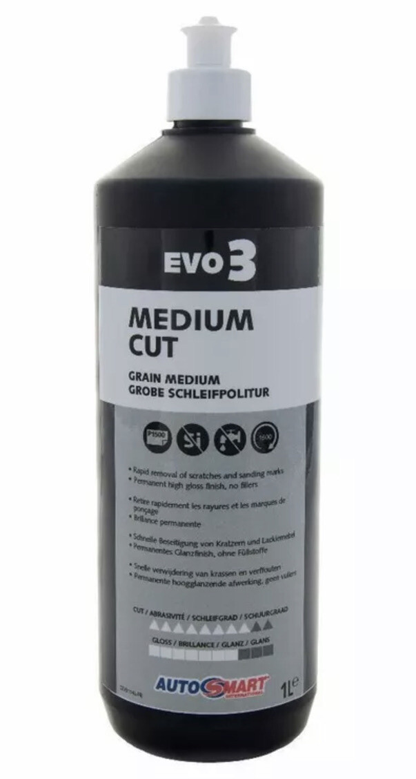 AUTOSMART EVO 3 COMPOUND HIGH GLOSS POLISH LOW DUST 1L