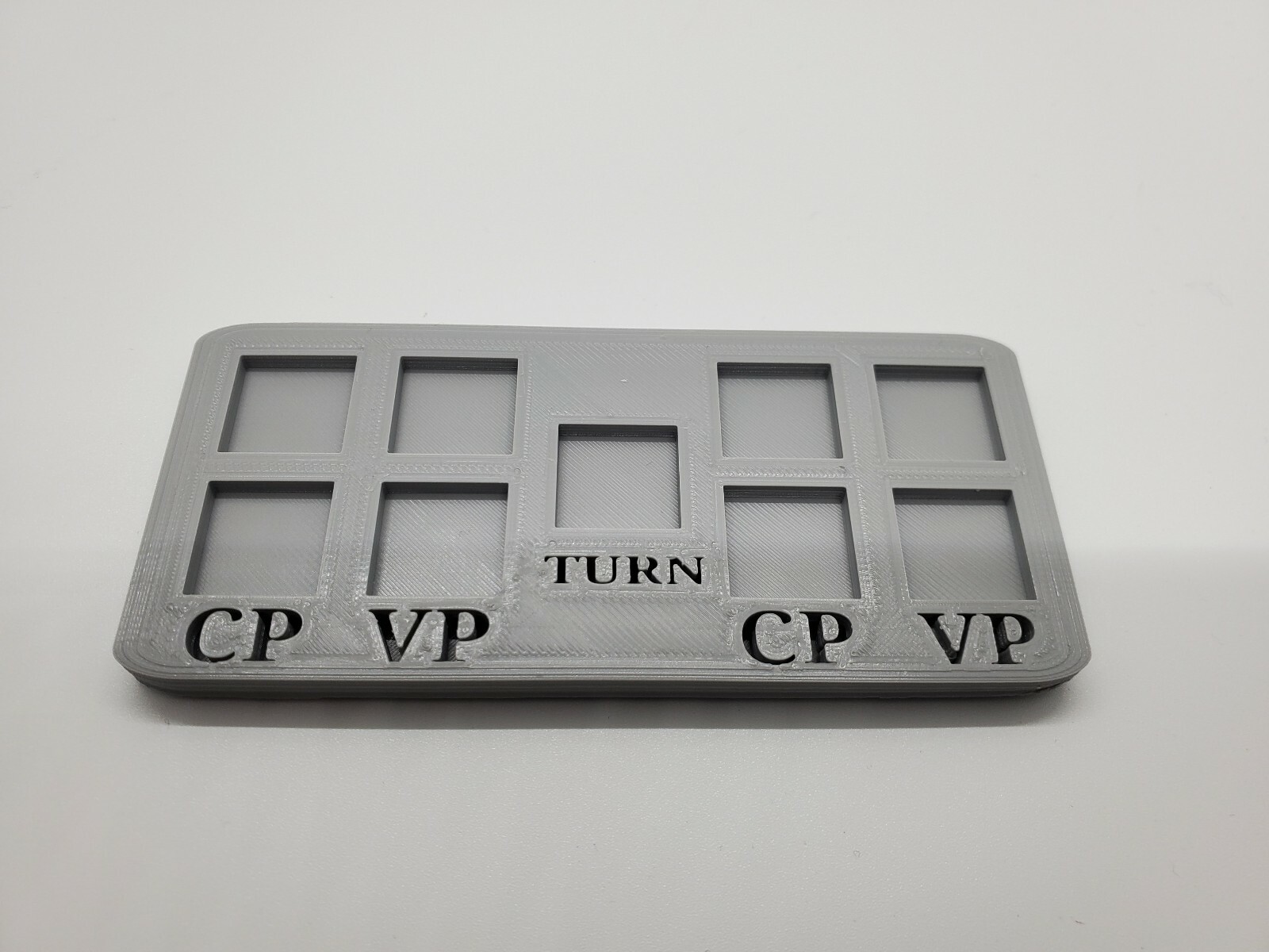 3D Printed Point Counter. Victory, Command Points, Turn # Tracker