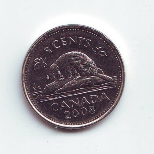 CANADA - 5 Cents - Elizabeth II 2008 - Nickel plated steel • 3.95 g • ⌀ 21.2 mm