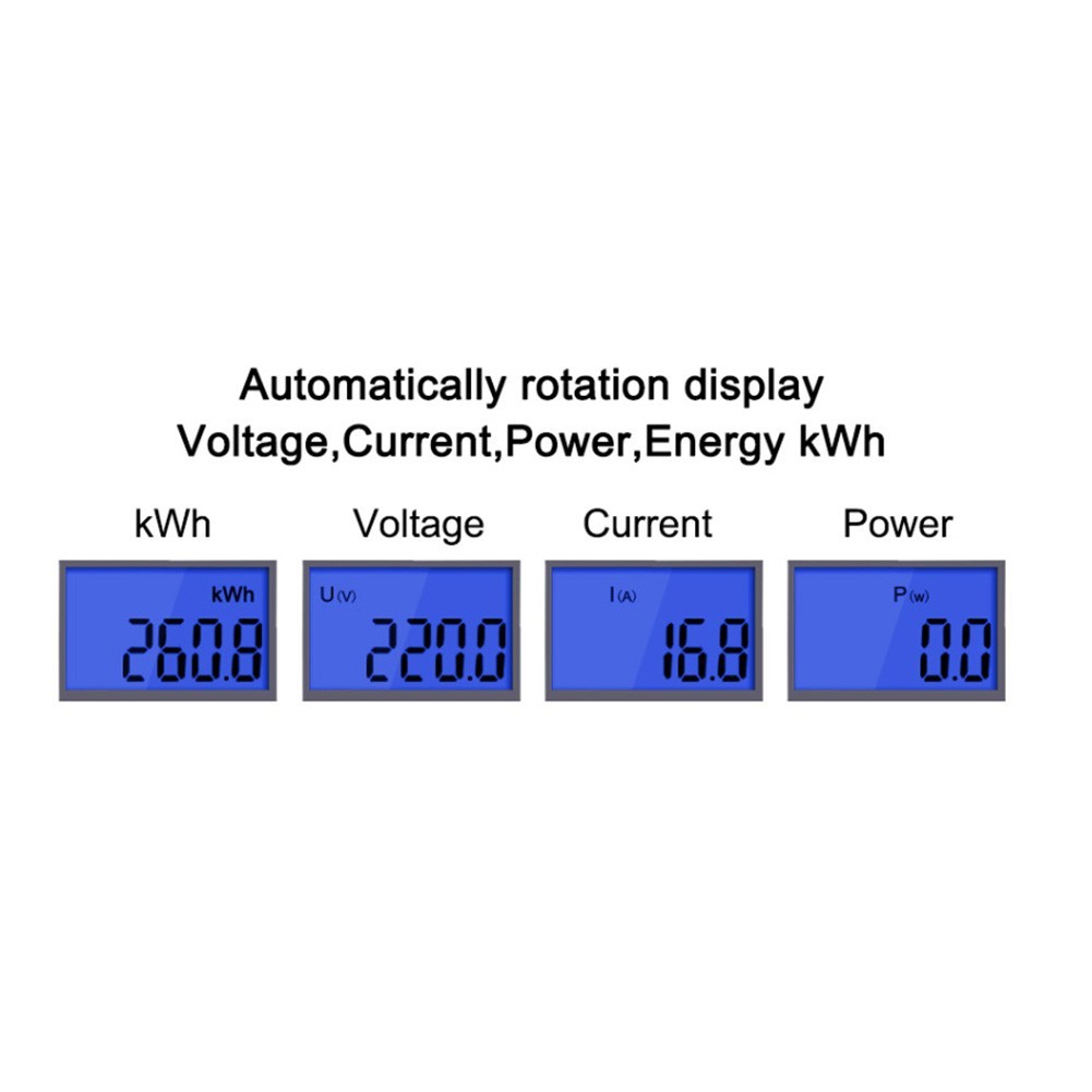 Energy Meter 220V Air Conditioning Backlight Digital Display Practical