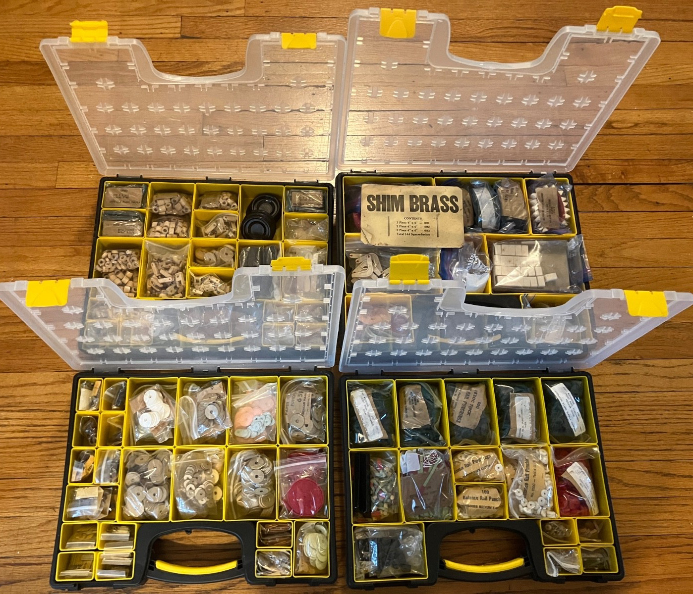 Huge Lot of Piano Repair/Regulation Parts in Organizers