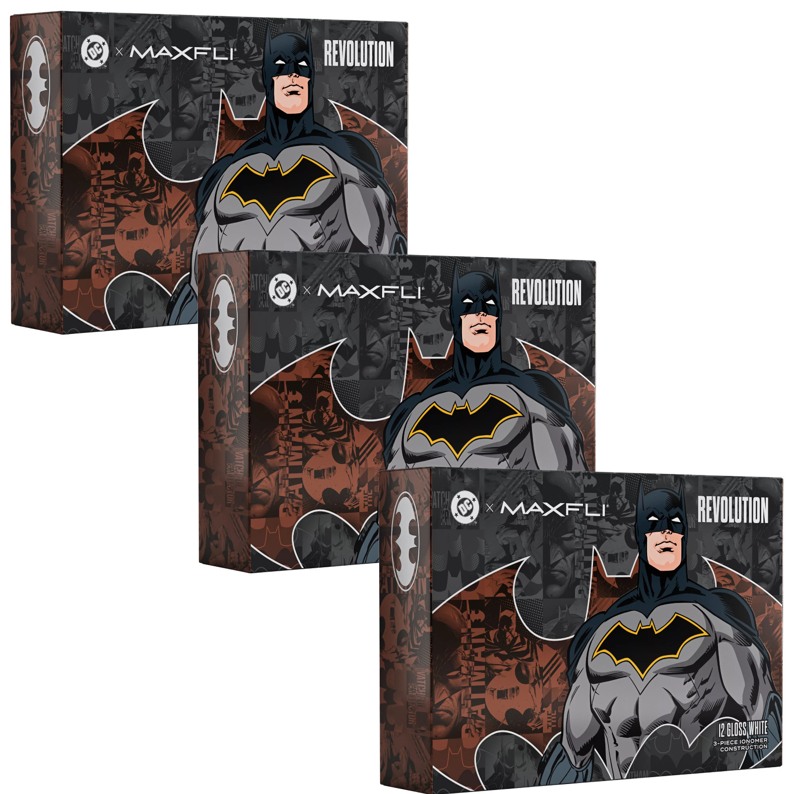 DC x Maxfli Batman Revolution Golf Balls 3 dozen