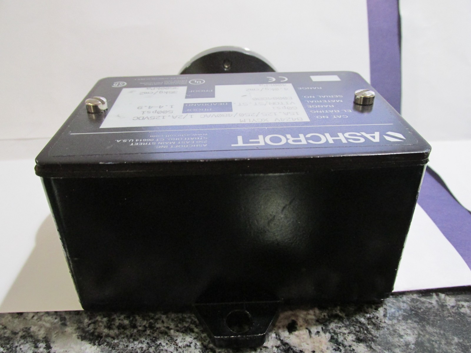 Ashcroft B424V XCYLM 60 PSI Pressure Switch